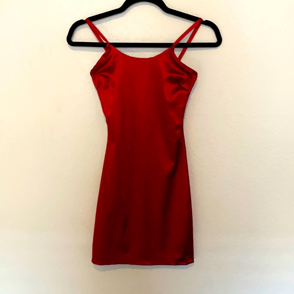 Golden State Red Mini Dress